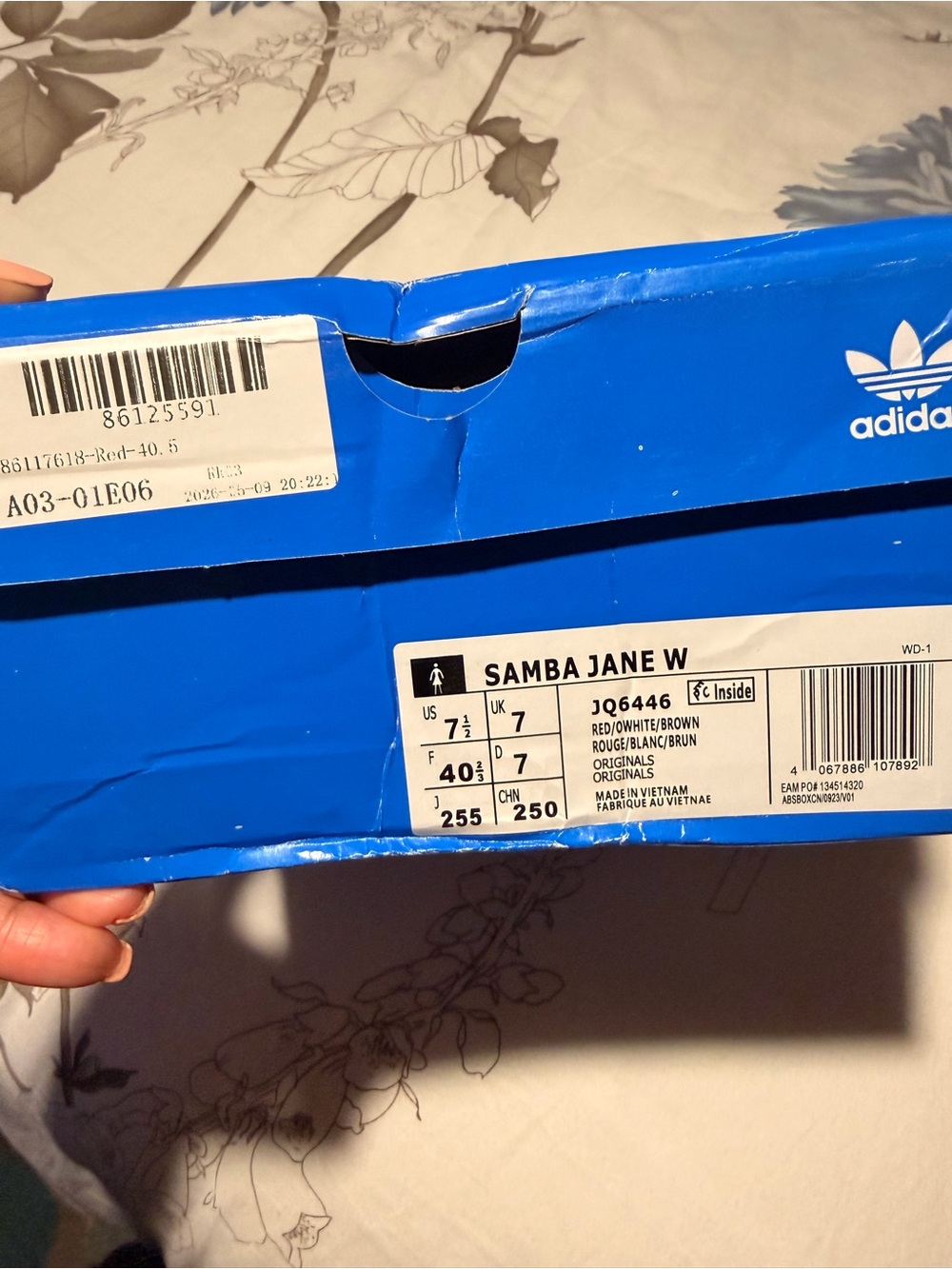 Adidas Samba Mary Jane Shoes — Red/White - Picture 3 of 3